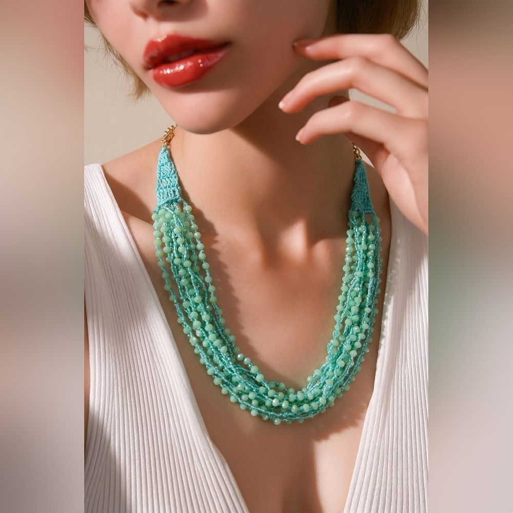 🆕TURQUOISE BEAD LAYERED NECKLACE